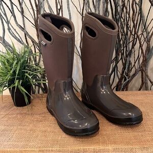Bogs Classic High Handle Insulated Waterproof Winter Boots Size 7 Gray Snow Rain
